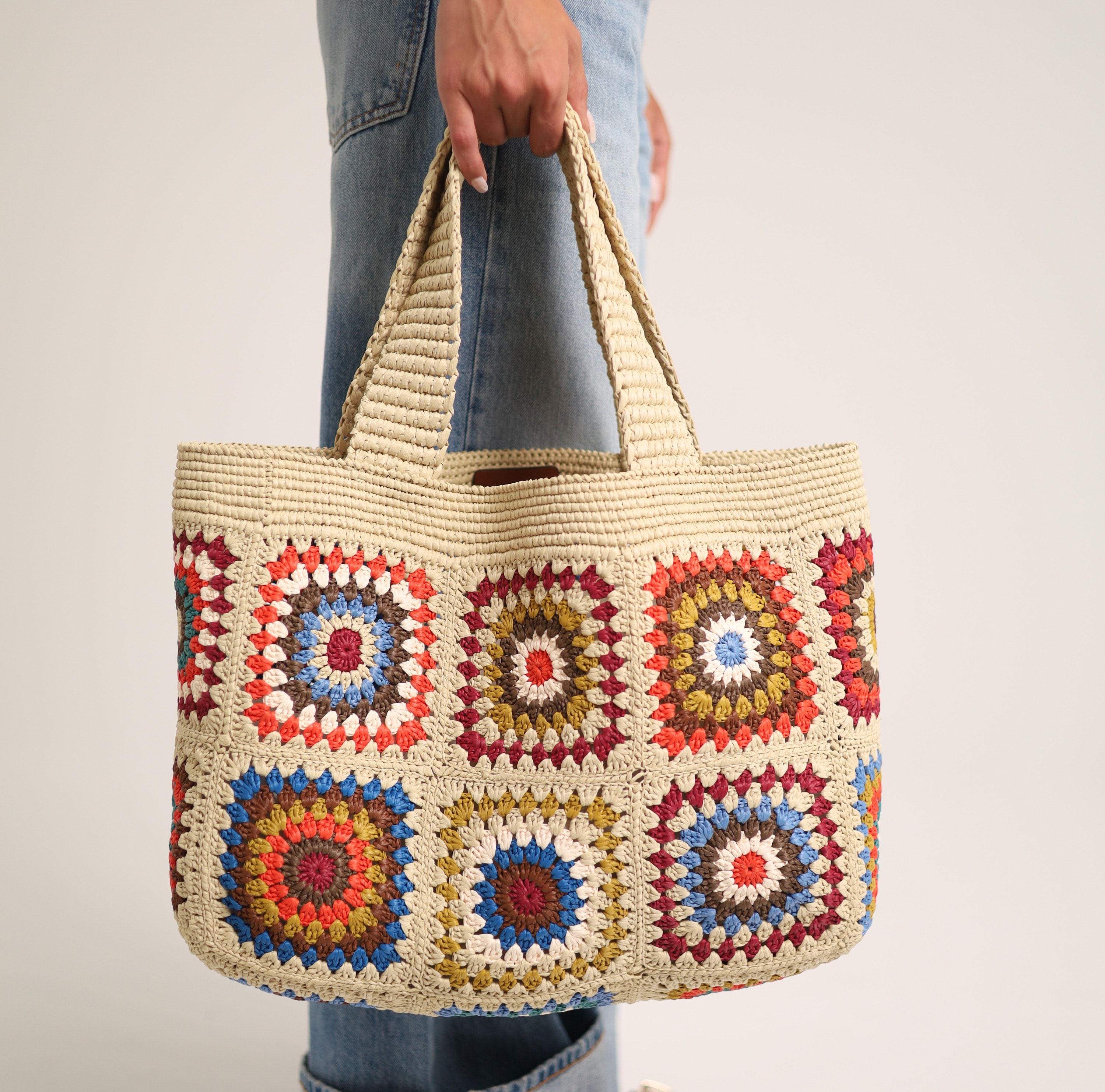 Adarina, sac en raphia viscose — détail